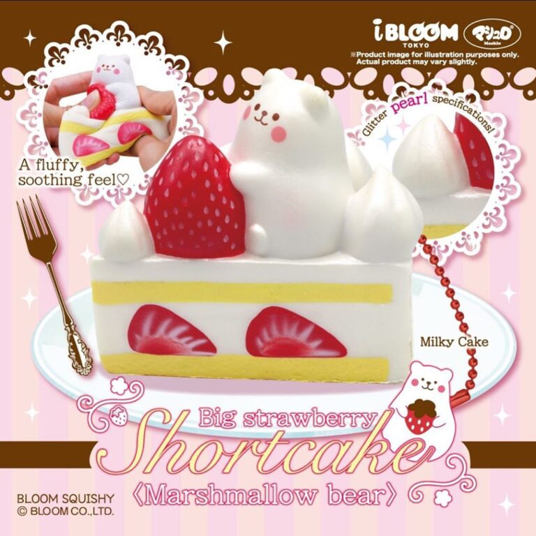 IBloom Big Strawberry Shortcake Marshmallow Bear Squishy Japan